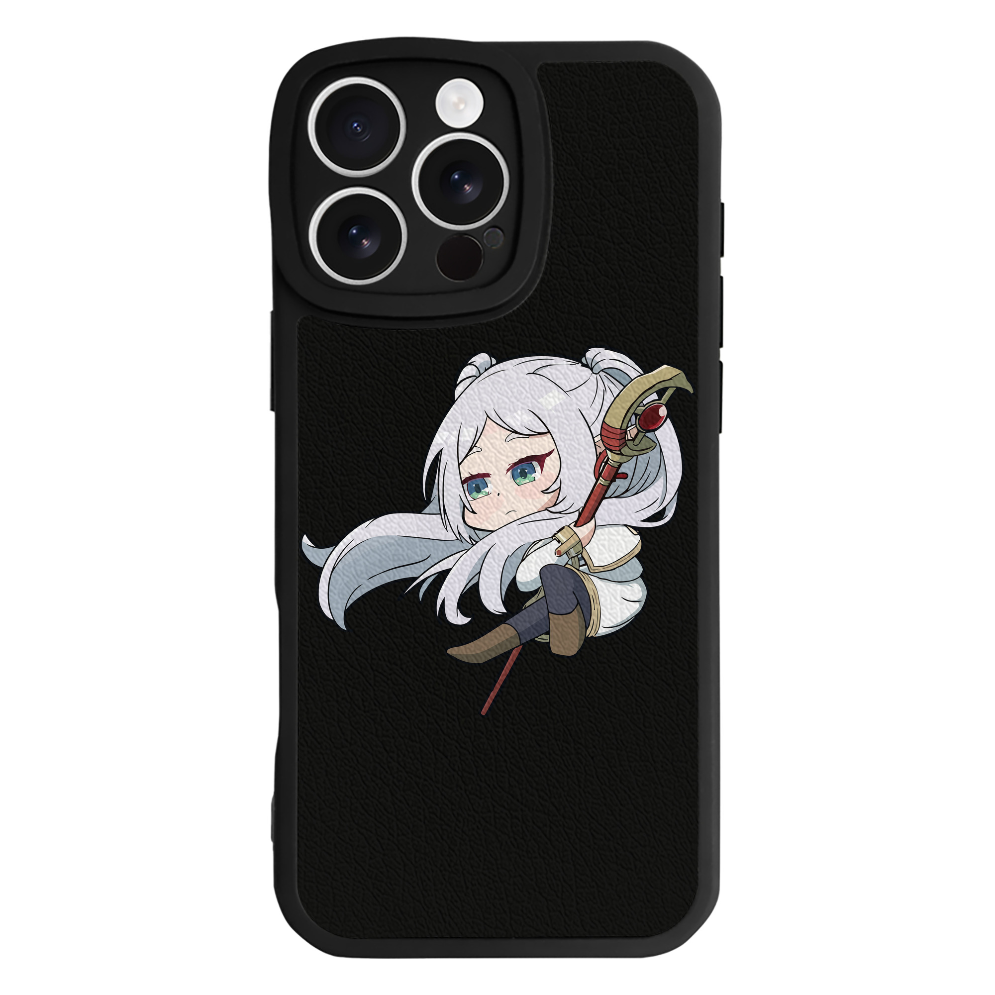 （画像用） 葬送のフリーレン Frieren 【iPhone 16シリーズ対応】シリコンスマホケース（レザー調） 材質：シリコン